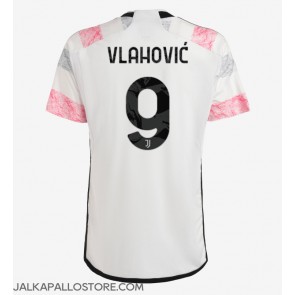 Juventus Dusan Vlahovic #9 Vieraspaita 2023-24 Lyhythihainen